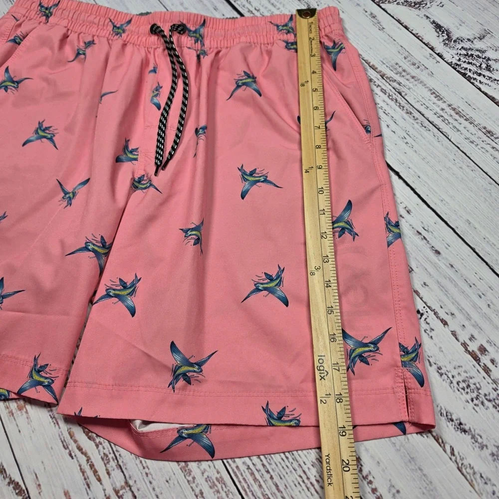 Hurley Swim Trunks‎ Mens XL Pink Excellent Flying Fish Board Shorts